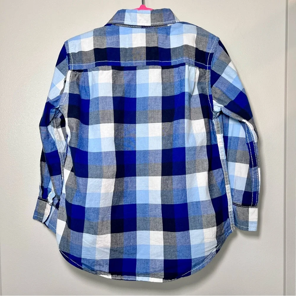 Boys 2T Plaid Button Up Shirt Set 3 Cotton Carter’s Children’s Place Kids R Us